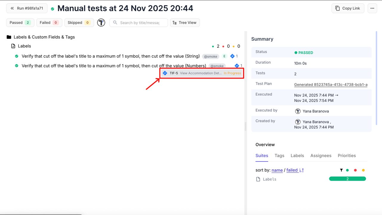 Completed Run